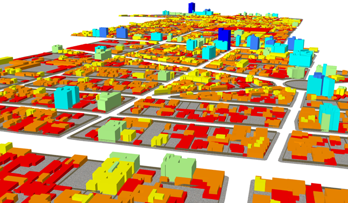 Densidad urbana 3D